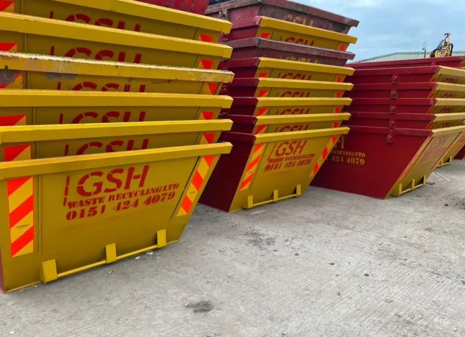 8 yard skips stacked up