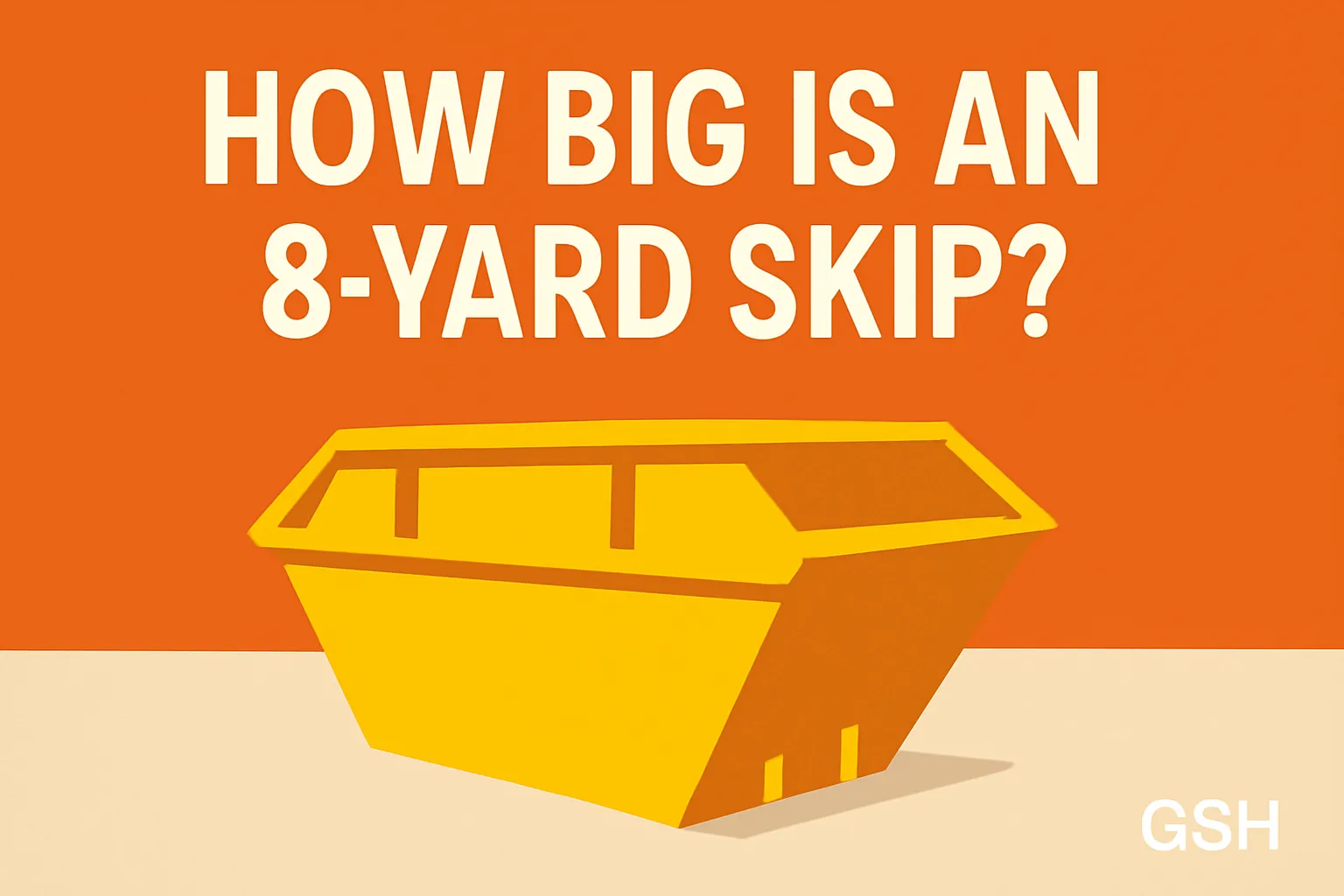How big is an 8 yard skip?